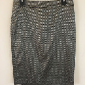 Ann Taylor Gold and Black Skirt